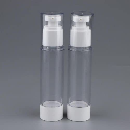 Airless Vacuum Pump Toiletry Travel Bottles, Airtight Makeup Cosmetics Refillable Plastic Dispenser Containers, Leak Proof, deal for Cream Foundation Gel Moisturizers(50ml) Airless Vacuum Pump Toiletry Travel Bottles, Airtight Makeup Cosmetics Refillable Plastic Dispenser Containers, Leak Proof, deal for Cream Foundation Gel Moisturizers(50ml)